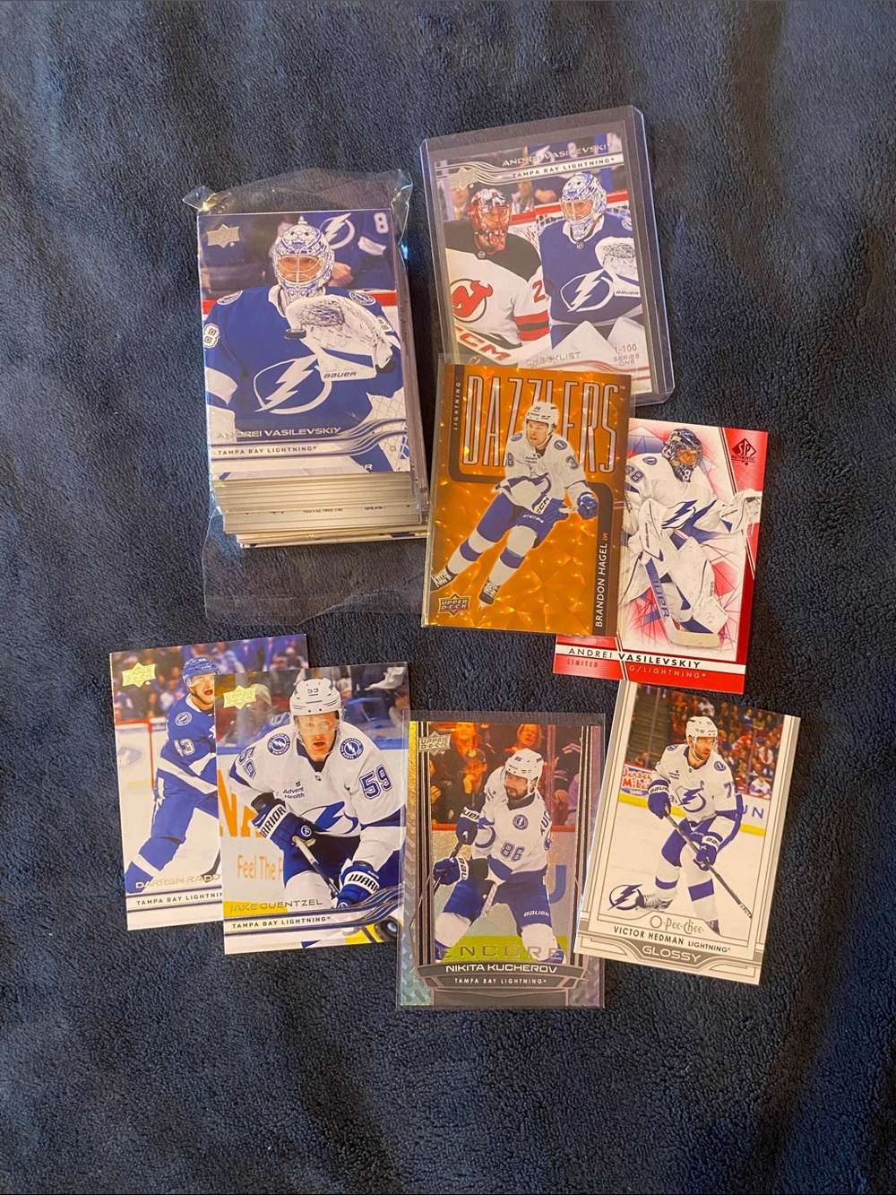 Lot of NHL upper deck Tampa bay cards